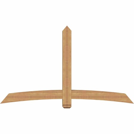 Ekena Millwork Bellingham Timber Gable Bracket, Western Red Cedar, 84"W x 49"H x 5 1/2"D x 5 1/2"F, 14/12 Pitch GBW084X49X0606BEL00SWR